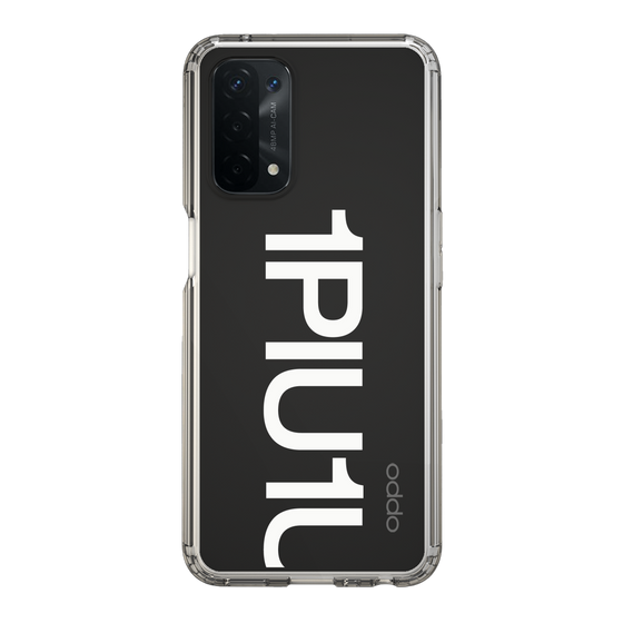 Slim Protection Case for OPPO A54 5G［ 1PIU1UGUALE3 - Logo Bold -White ］