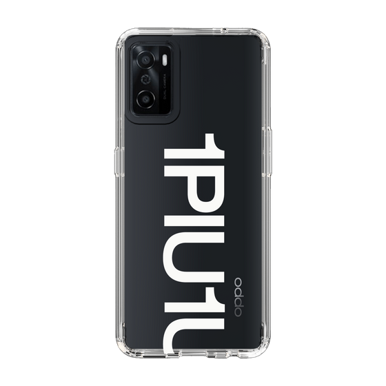 Slim Protection Case for OPPO A55s 5G［ 1PIU1UGUALE3 - Logo Bold -White ］