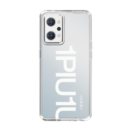 Slim Protection Case for OPPO Reno7 A［ 1PIU1UGUALE3 - Logo Bold -White ］