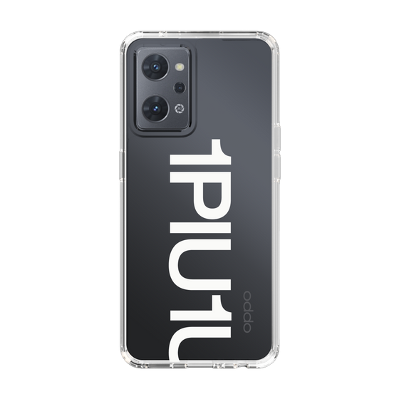 Slim Protection Case for OPPO Reno7 A［ 1PIU1UGUALE3 - Logo Bold -White ］