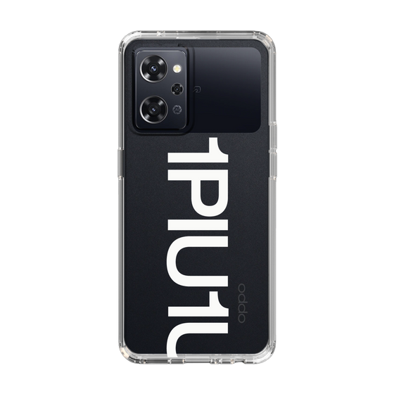 Slim Protection Case for OPPO Reno9 A［ 1PIU1UGUALE3 - Logo Bold -White ］