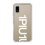 Slim Protection Case for SHARP AQUOS wish［ 1PIU1UGUALE3 - Logo Bold -White ］