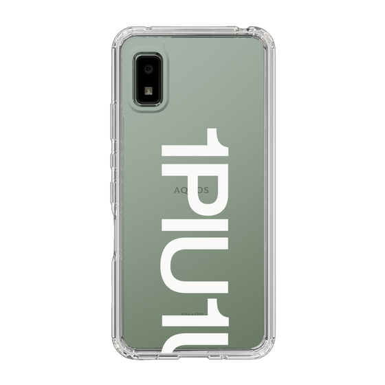 Slim Protection Case for SHARP AQUOS wish［ 1PIU1UGUALE3 - Logo Bold -White ］