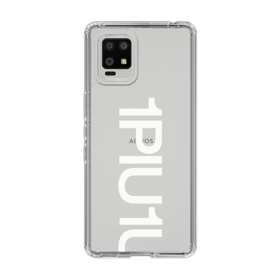 Slim Protection Case for SHARP AQUOS zero6［ 1PIU1UGUALE3 - Logo Bold -White ］