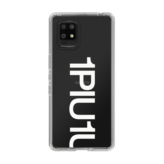 Slim Protection Case for SHARP AQUOS zero6［ 1PIU1UGUALE3 - Logo Bold -White ］