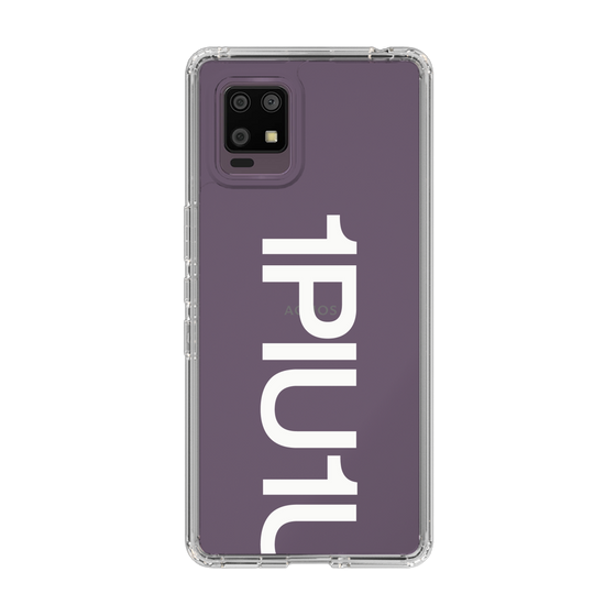 Slim Protection Case for SHARP AQUOS zero6［ 1PIU1UGUALE3 - Logo Bold -White ］