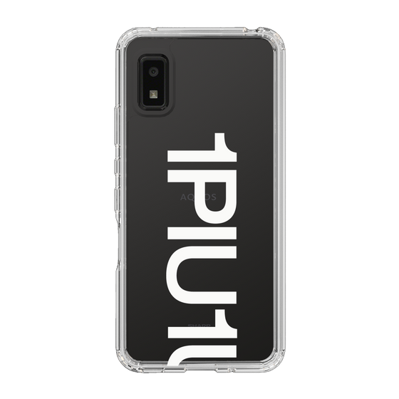 Slim Protection Case for SHARP AQUOS wish2［ 1PIU1UGUALE3 - Logo Bold -White ］