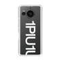 Slim Protection Case for SHARP AQUOS sense7［ 1PIU1UGUALE3 - Logo Bold -White ］