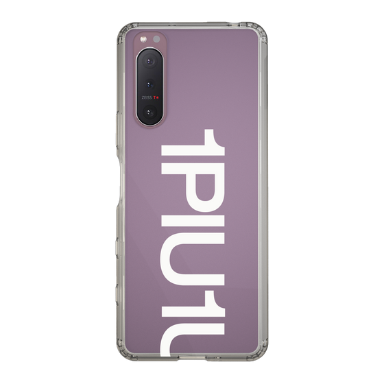 Slim Protection Case for SONY Xperia 5 II［ 1PIU1UGUALE3 - Logo Bold -White ］