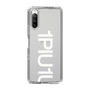 Slim Protection Case for SONY Xperia 10 III［ 1PIU1UGUALE3 - Logo Bold -White ］