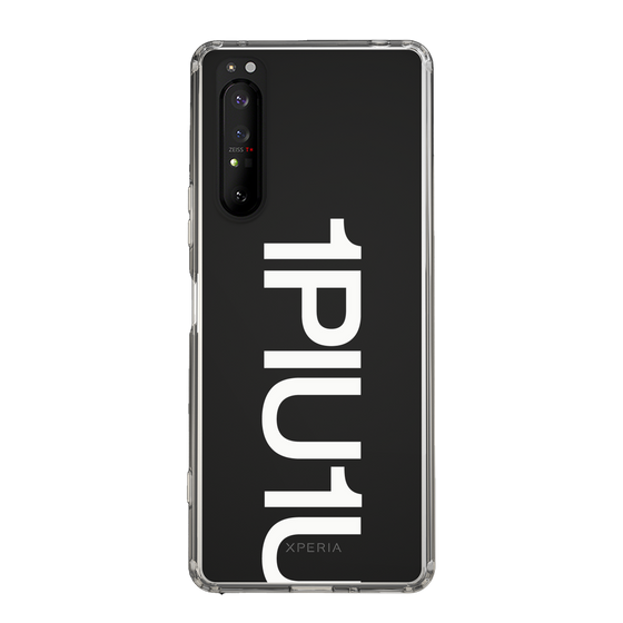 Slim Protection Case for SONY Xperia 1 II［ 1PIU1UGUALE3 - Logo Bold -White ］