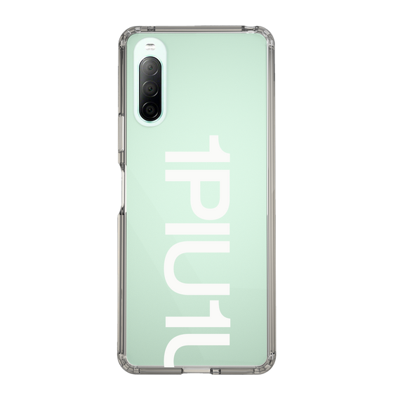 Slim Protection Case for SONY Xperia 10 II［ 1PIU1UGUALE3 - Logo Bold -White ］