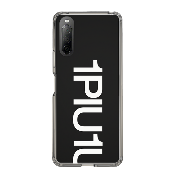 Slim Protection Case for SONY Xperia 10 II［ 1PIU1UGUALE3 - Logo Bold -White ］