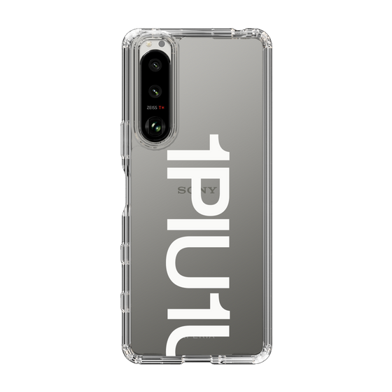Slim Protection Case for SONY Xperia 5 III［ 1PIU1UGUALE3 - Logo Bold -White ］