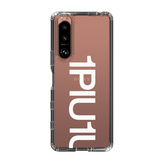 Slim Protection Case for SONY Xperia 5 III［ 1PIU1UGUALE3 - Logo Bold -White ］