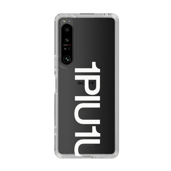Slim Protection Case for SONY Xperia 1 IV［ 1PIU1UGUALE3 - Logo Bold -White ］