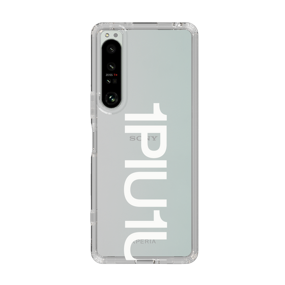Slim Protection Case for SONY Xperia 1 IV［ 1PIU1UGUALE3 - Logo Bold -White ］