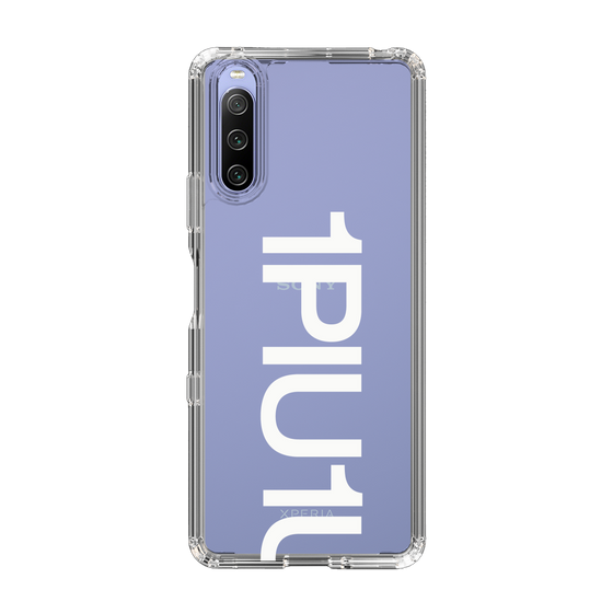 Slim Protection Case for SONY Xperia 10 IV［ 1PIU1UGUALE3 - Logo Bold -White ］