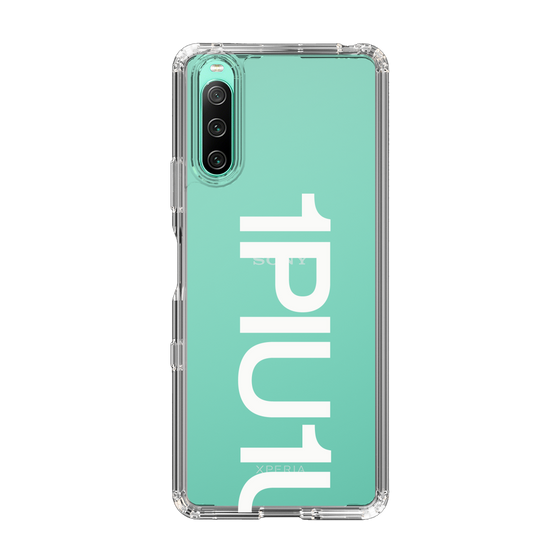 Slim Protection Case for SONY Xperia 10 IV［ 1PIU1UGUALE3 - Logo Bold -White ］