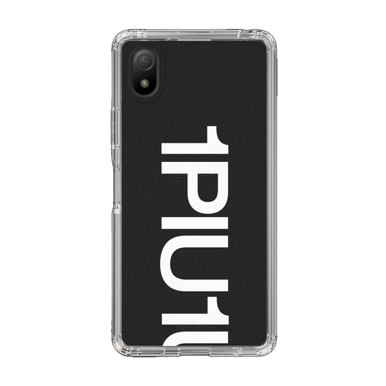 Slim Protection Case for SONY Xperia Ace III［ 1PIU1UGUALE3 - Logo Bold -White ］