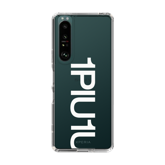 Slim Protection Case for SONY Xperia 1 III［ 1PIU1UGUALE3 - Logo Bold -White ］