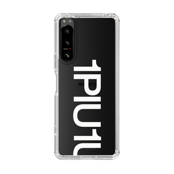 Slim Protection Case for SONY Xperia 5 IV［ 1PIU1UGUALE3 - Logo Bold -White ］
