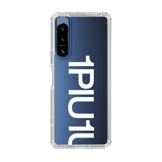 Slim Protection Case for SONY Xperia 5 IV［ 1PIU1UGUALE3 - Logo Bold -White ］