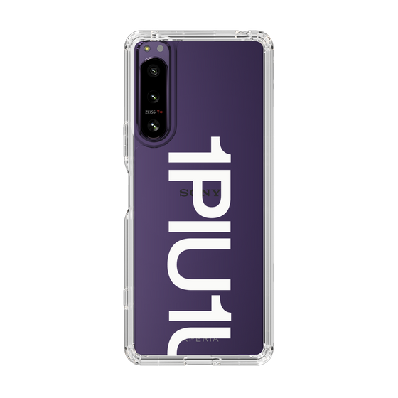 Slim Protection Case for SONY Xperia 5 IV［ 1PIU1UGUALE3 - Logo Bold -White ］