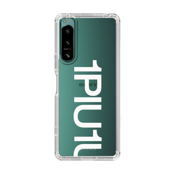 Slim Protection Case for SONY Xperia 5 IV［ 1PIU1UGUALE3 - Logo Bold -White ］