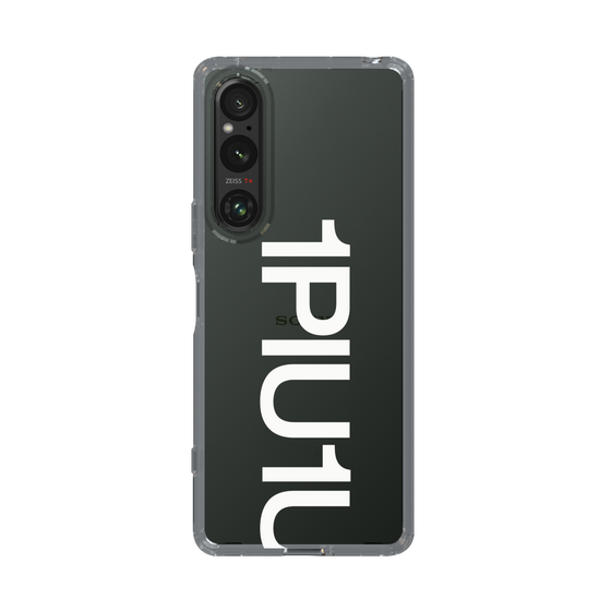 Slim Protection Case for SONY Xperia 1 V［ 1PIU1UGUALE3 - Logo Bold -White ］