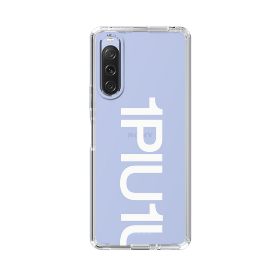 Slim Protection Case for SONY Xperia 10 V［ 1PIU1UGUALE3 - Logo Bold -White ］