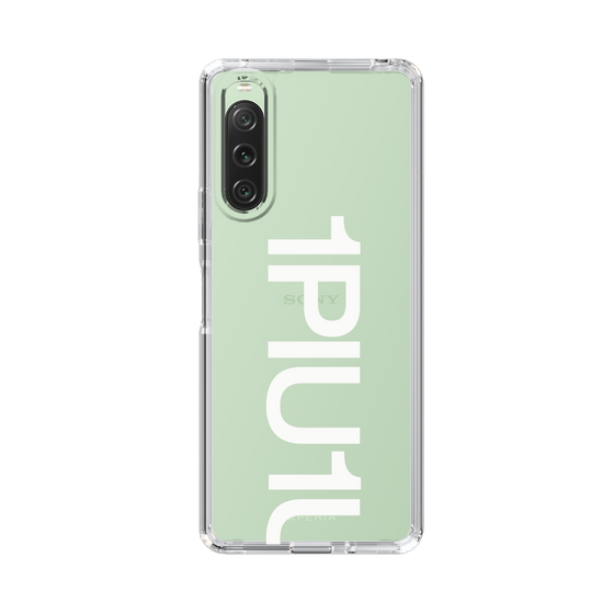 Slim Protection Case for SONY Xperia 10 V［ 1PIU1UGUALE3 - Logo Bold -White ］