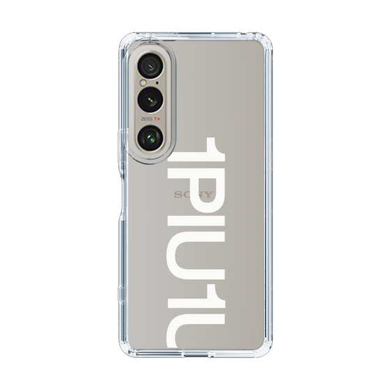 Slim Protection Case for SONY Xperia 1 VI［ 1PIU1UGUALE3 - Logo Bold -White ］