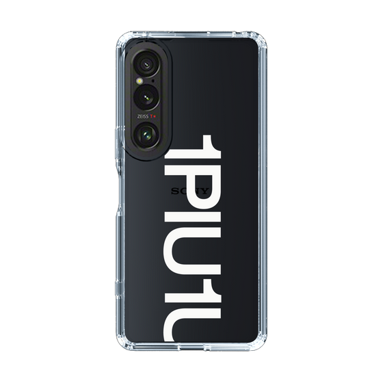 Slim Protection Case for SONY Xperia 1 VI［ 1PIU1UGUALE3 - Logo Bold -White ］