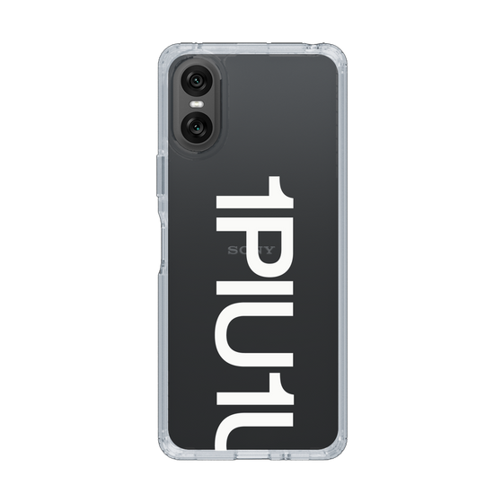 Slim Protection Case for SONY Xperia 10 VI［ 1PIU1UGUALE3 - Logo Bold -White ］