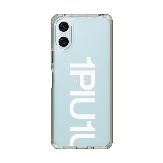 Slim Protection Case for SONY Xperia 10 VI［ 1PIU1UGUALE3 - Logo Bold -White ］