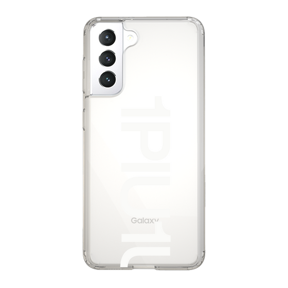 Slim Protection Case for Samsung Galaxy S21 5G［ 1PIU1UGUALE3 - Logo Bold -White ］