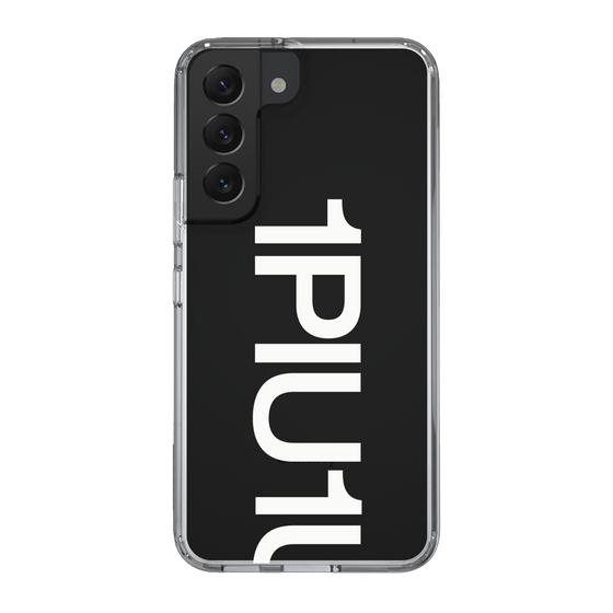 Slim Protection Case for Samsung Galaxy S22［ 1PIU1UGUALE3 - Logo Bold -White ］