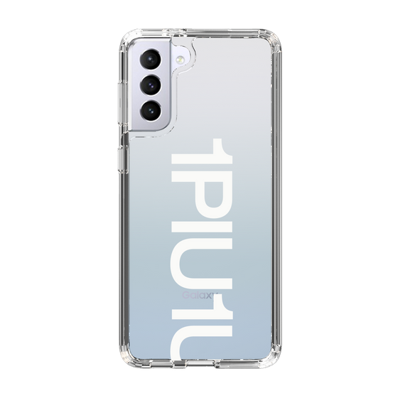 Slim Protection Case for Samsung Galaxy S21+ 5G［ 1PIU1UGUALE3 - Logo Bold -White ］