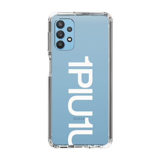 Slim Protection Case for Samsung Galaxy A32 5G［ 1PIU1UGUALE3 - Logo Bold -White ］