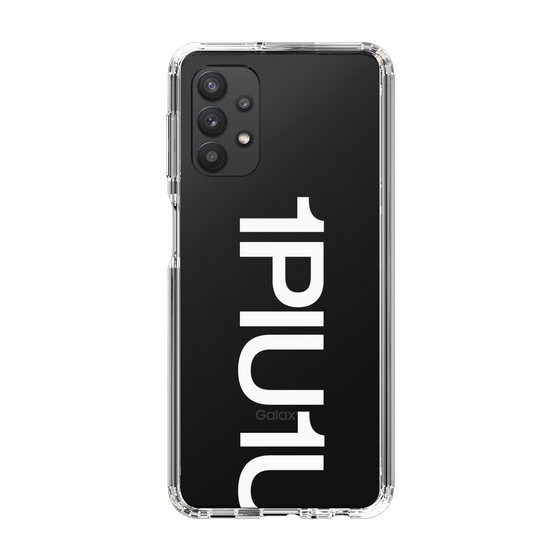 Slim Protection Case for Samsung Galaxy A32 5G［ 1PIU1UGUALE3 - Logo Bold -White ］