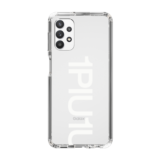 Slim Protection Case for Samsung Galaxy A32 5G［ 1PIU1UGUALE3 - Logo Bold -White ］