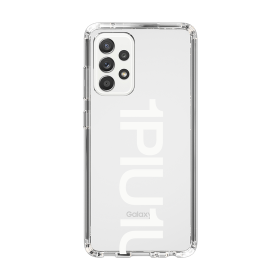 Slim Protection Case for Samsung Galaxy A52 5G［ 1PIU1UGUALE3 - Logo Bold -White ］