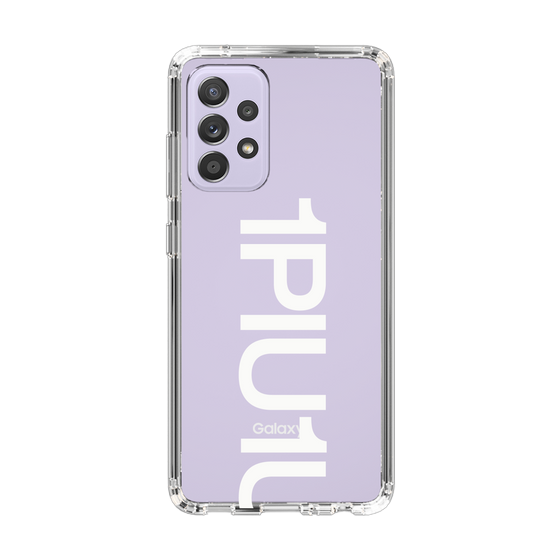 Slim Protection Case for Samsung Galaxy A52 5G［ 1PIU1UGUALE3 - Logo Bold -White ］