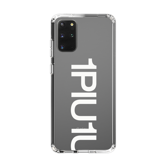 Slim Protection Case for Samsung Galaxy S20+［ 1PIU1UGUALE3 - Logo Bold -White ］