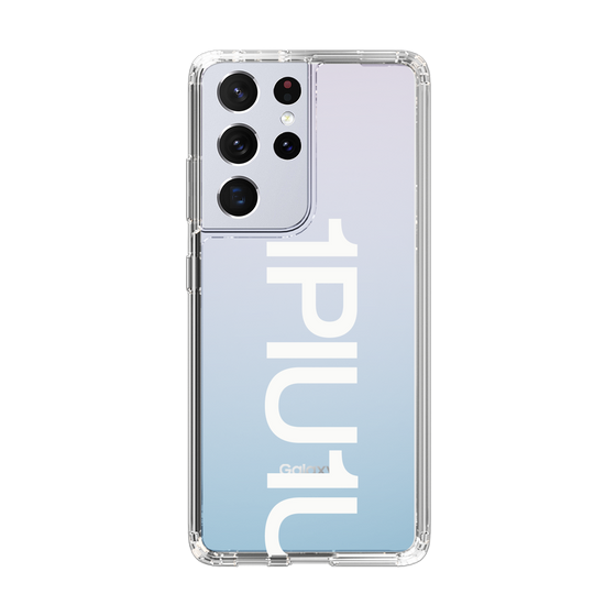 Slim Protection Case for Samsung Galaxy S21 Ultra 5G［ 1PIU1UGUALE3 - Logo Bold -White ］