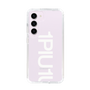 Slim Protection Case for Samsung Galaxy S23［ 1PIU1UGUALE3 - Logo Bold -White ］