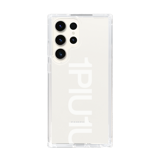 Slim Protection Case for Samsung Galaxy S23 Ultra［ 1PIU1UGUALE3 - Logo Bold -White ］