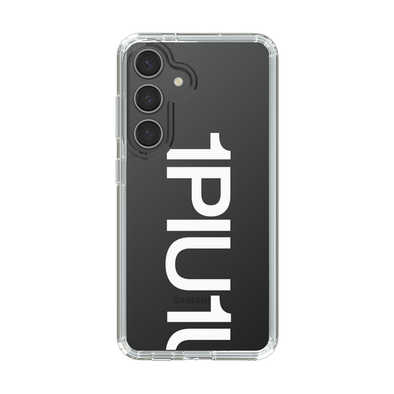 Slim Protection Case for Samsung Galaxy S24［ 1PIU1UGUALE3 - Logo Bold -White ］