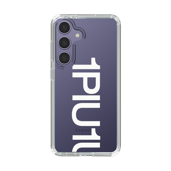 Slim Protection Case for Samsung Galaxy S24［ 1PIU1UGUALE3 - Logo Bold -White ］